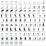 Stickdatei - Angler Angel Angeln Fisch - Sewando