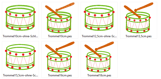 Stickdatei Trommel - Sewando