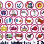 Stickdatei SET Minibuttons - Sewando