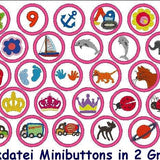 Stickdatei SET Minibuttons - Sewando