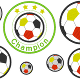 Stickdatei - Fußball bunt - Sewando
