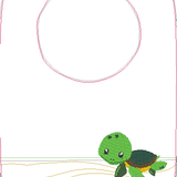 Stickdatei - Schildkroete Kissen und Laetzchen SET ITH - Sewando