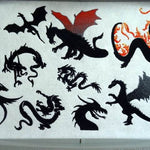 Stickdatei - Drachen Silhouette - Sewando
