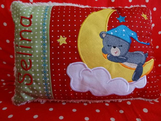 Stickdatei - Baby Bär Taschenmotiv + Kissen ITH - Sewando
