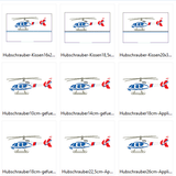 Hubschrauber Stickdatei inkl. Kissen ITH - Sewando