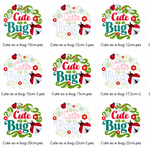 Freebie - Stickdatei - Cute as a Bug Käfer - Sewando