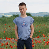 einfaches basic Kinder Shirt nähen mit Schnittmuster - Sewando