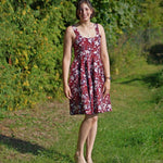 Kleid Laura Trägerkleid mit Tellerrock nähen Gr. 32-48 - Sewando