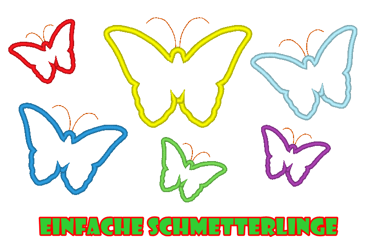 Stickdatei Freebie - einfacher Schmetterling - Sewando