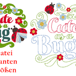 Freebie - Stickdatei - Cute as a Bug Käfer - Sewando