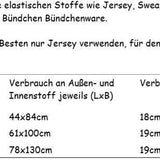 Pucksack Strampelsack Gr. 50 - 104 inkl. Schnittmuster - Sewando