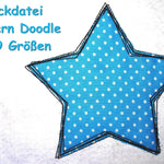 Stickdatei Doodle Stern - Sewando