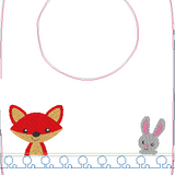 Stickdatei - Fuchs mit Hase Kissen und Laetzchen SET ITH
