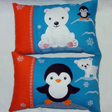 Stickdatei - Taschenmotiv + Kissen Eisbaer und Pinguin ITH - Sewando