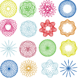 Stickdatei - Zirkel Mandala Mini Blumen 2 bis 4cm Teil 1 - Sewando