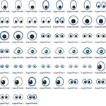 Augen für Kuscheltiere Kissen Bettschlangen Stickdatei - Sewando