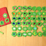 Stickdatei fuer ein Mega-Memory-Spiel mit Beutelchen ITH - Sewando