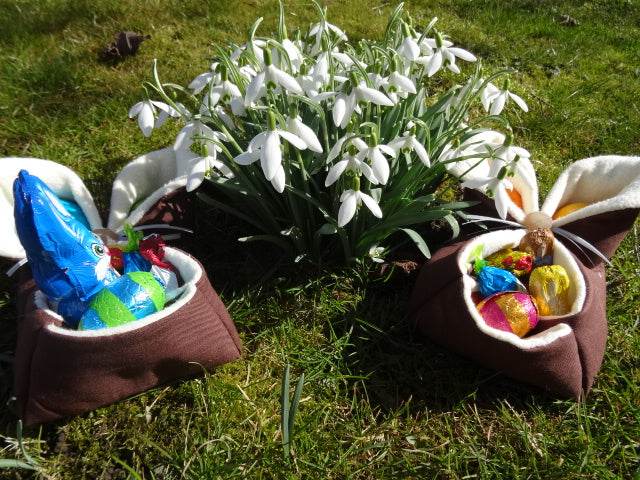 Eierkoerbchen Osterkoerbchen Hase nähen - Sewando
