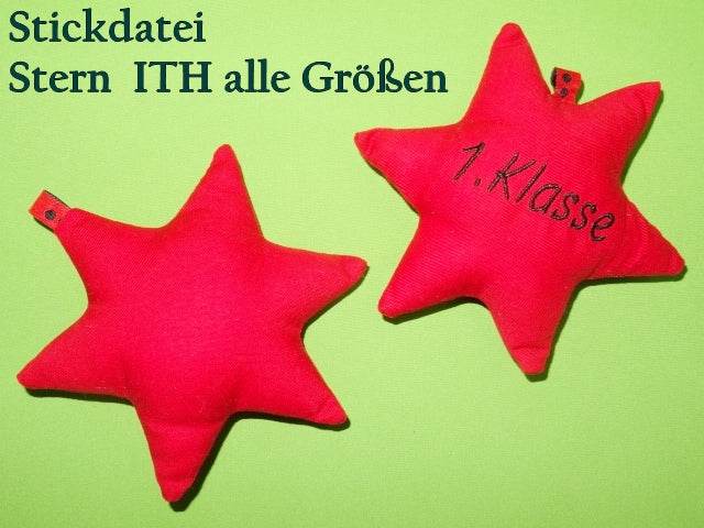 Stickdatei - Sterne ITH Kissen + Anhänger - Sewando