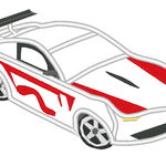 Rennauto Stickdatei - Sewando