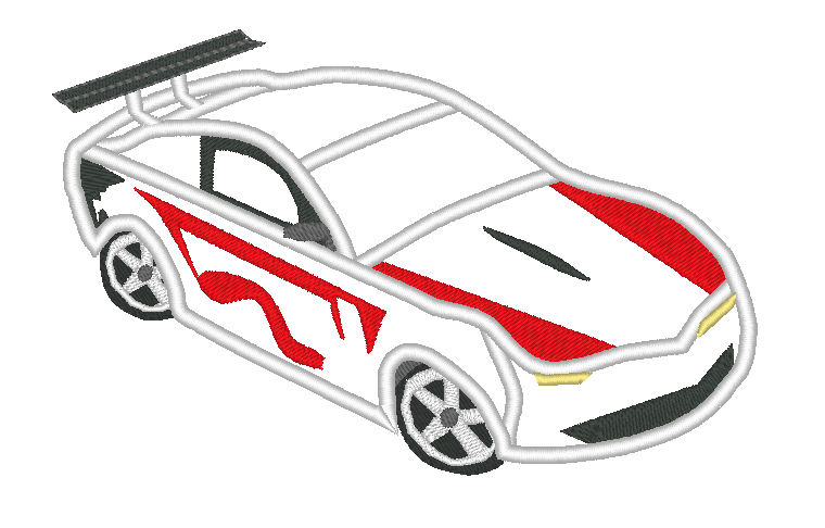 Rennauto Stickdatei - Sewando