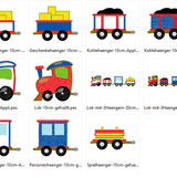 Lok Eisenbahn Stickdatei Zug - Sewando