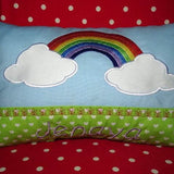 Regenbogen inkl. Kissen ITH Stickdatei - Sewando