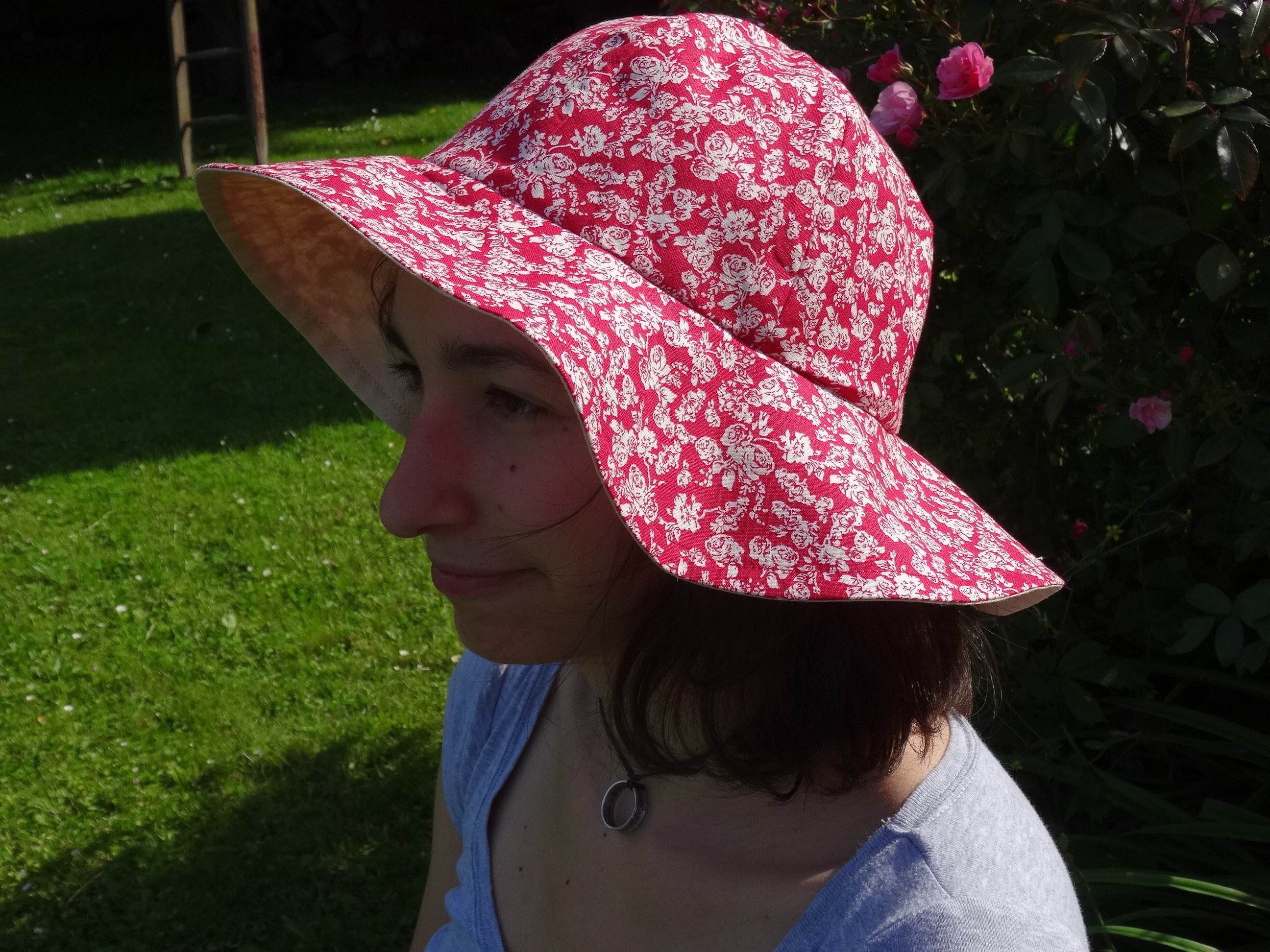 Schnittmmuster Wendehut Mathilda Gr . 42 - 60 Sommerhut Sonnenschutz - Sewando