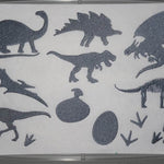 Dino Silhouetten Stickdatei - Sewando