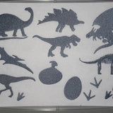 Dino Silhouetten Stickdatei - Sewando