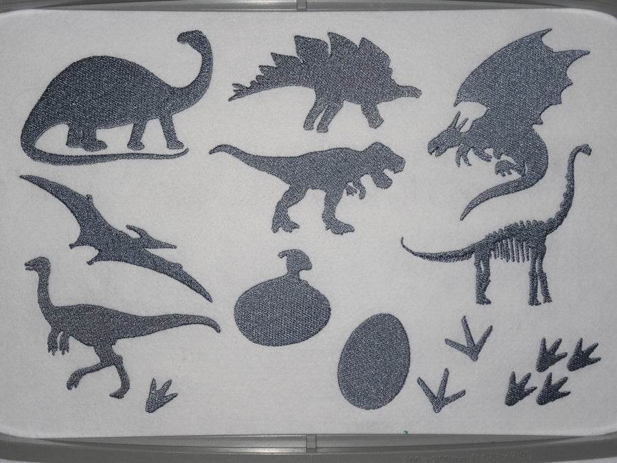 Dino Silhouetten Stickdatei - Sewando