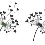 Pusteblumen Stickdatei Pusteblume mit Herz - Sewando
