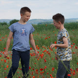 einfaches basic Kinder Shirt nähen mit Schnittmuster - Sewando