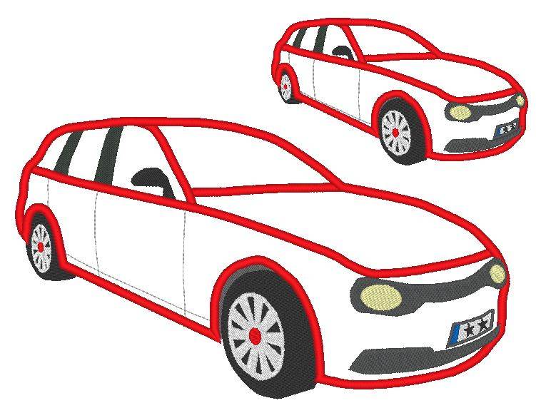 Auto Stickdatei 10cm bis 30cm - Sewando