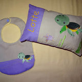 Stickdatei - Schildkroete Kissen und Laetzchen SET ITH - Sewando