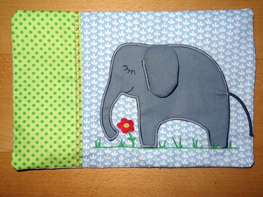 3D Elefant Stickdatei + Doodle inkl. Kissen ITH - Sewando