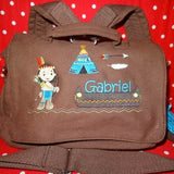 Indianer Kissen + Taschenbild ITH Stickdatei - Sewando