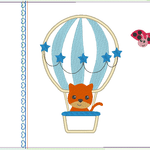 Ballon Tiere Stickdatei Kissen ITH - Sewando