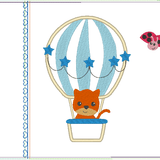 Ballon Tiere Stickdatei Kissen ITH - Sewando