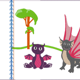 Drachen Kissen ITH Stickdatei - Sewando