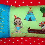 Indianer Kissen + Taschenbild ITH Stickdatei - Sewando