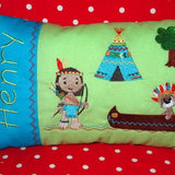 Indianer Kissen + Taschenbild ITH Stickdatei - Sewando