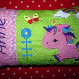 Einhorn Kissen ITH Stickdatei + Taschenmotiv - Sewando