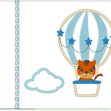 Ballon Tiere Stickdatei Kissen ITH - Sewando