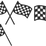 Stickdatei - Zielflagge - Sewando