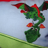 Ritter, Drache, Burg und Burgfraeulein Stickdatei - Sewando