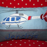 Hubschrauber Stickdatei inkl. Kissen ITH - Sewando