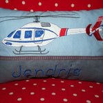 Hubschrauber Stickdatei inkl. Kissen ITH - Sewando