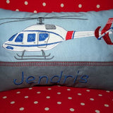 Hubschrauber Stickdatei inkl. Kissen ITH - Sewando