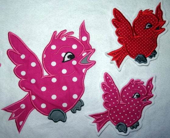 Stickdatei frecher Spatz Vogel - Sewando